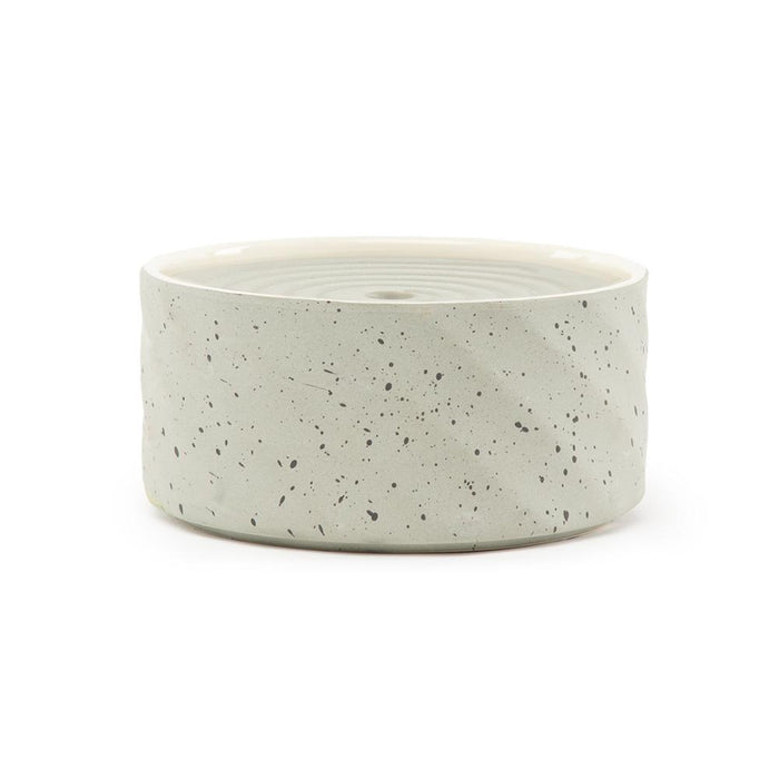 Fontaine à eau en céramique mate pour chat, coloris gris