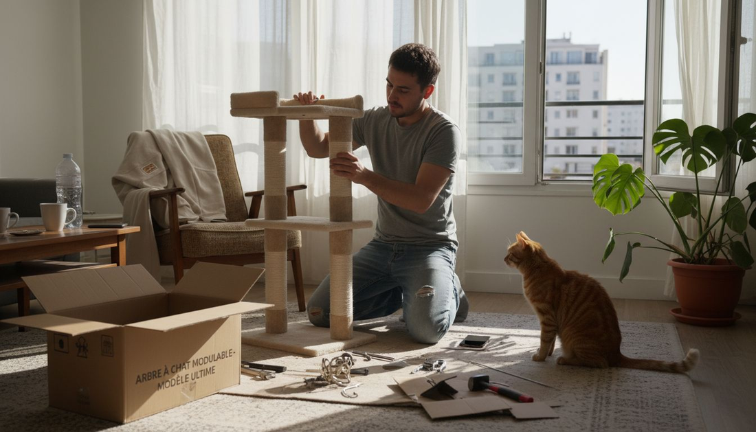 Installer un arbre à chat modulable dans son salon