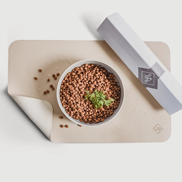 Tapis de gamelle en cuir vegan - Chat I FéliNature