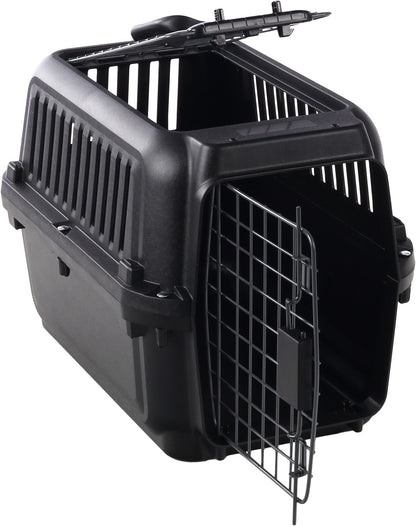 Cage de transport noire pour chat