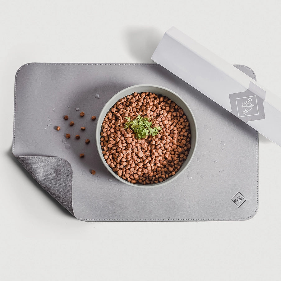 Tapis de gamelle en cuir vegan - Chat I FéliNature.