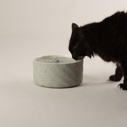 Fontaine à eau en céramique pour chat, gris
