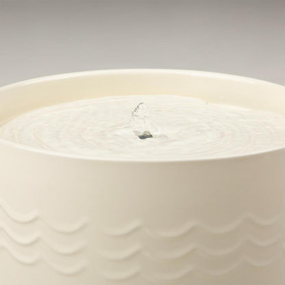 Fontaine à eau en céramique crème pour chat