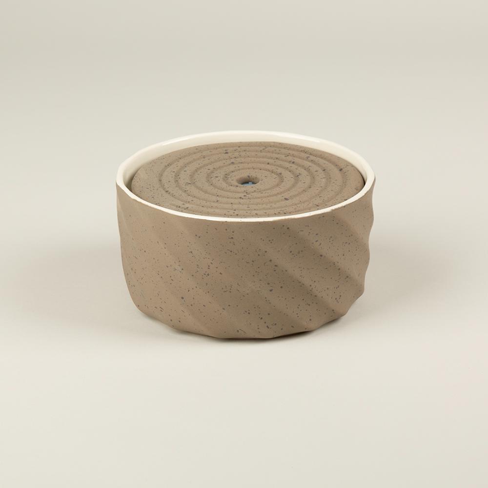 Fontaine à eau en céramique pour chat, marron