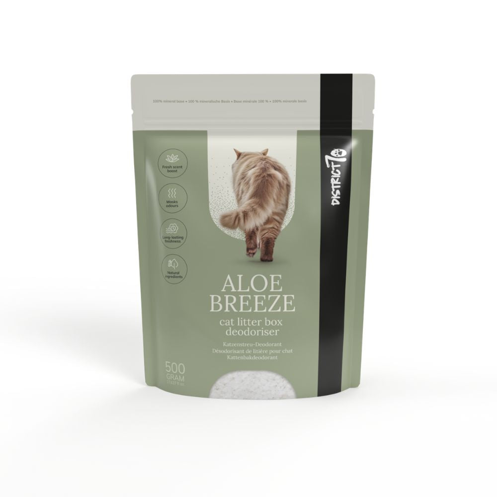 Désodorisant pour litière de chat parfum aloe vera, 500 g