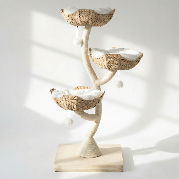 Arbre à Chat 3 Niveaux 135 cm | Fortis | Design Moderne pour Chats [Dispo en Janvier].