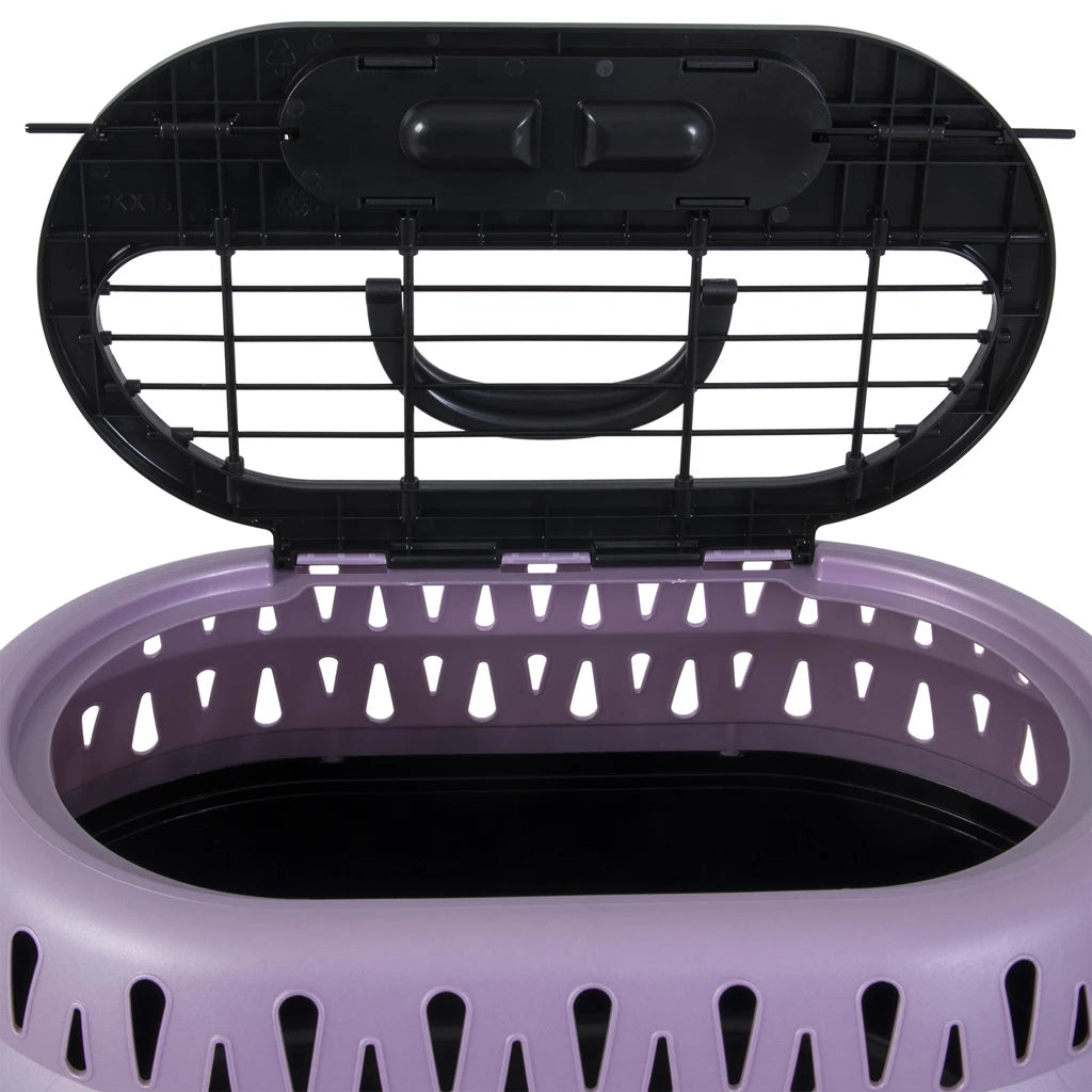 Panier de transport pour chat violet