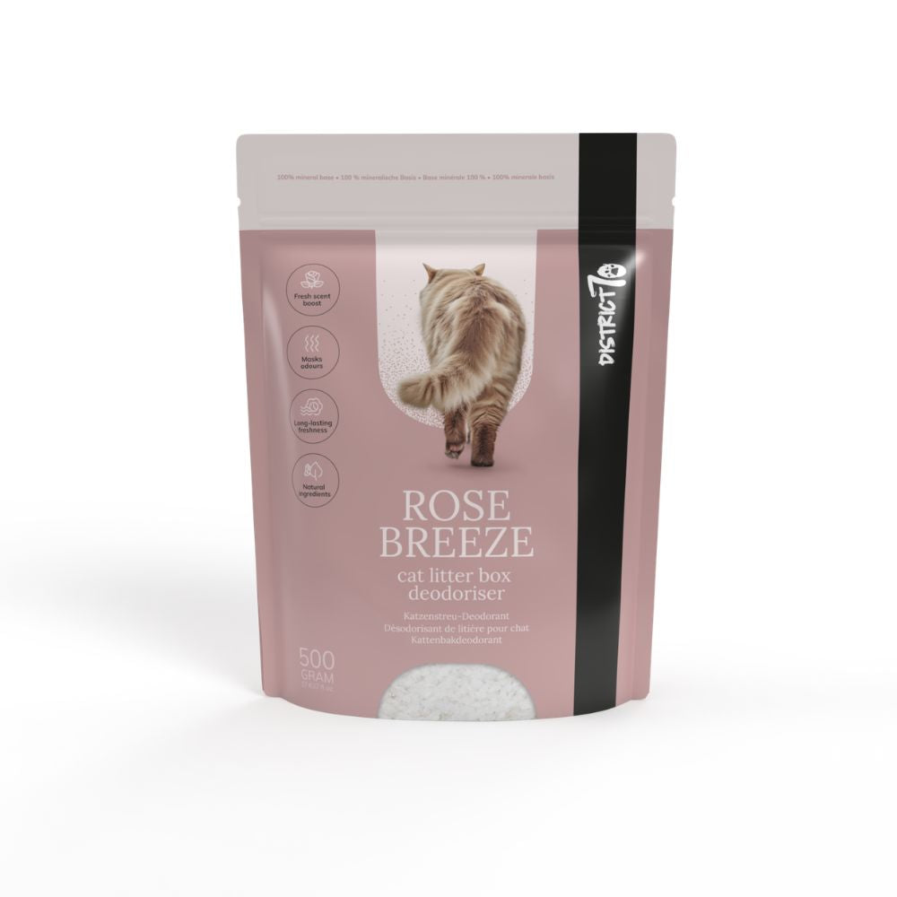 Désodorisant pour litière de chat parfum rose, 500 g