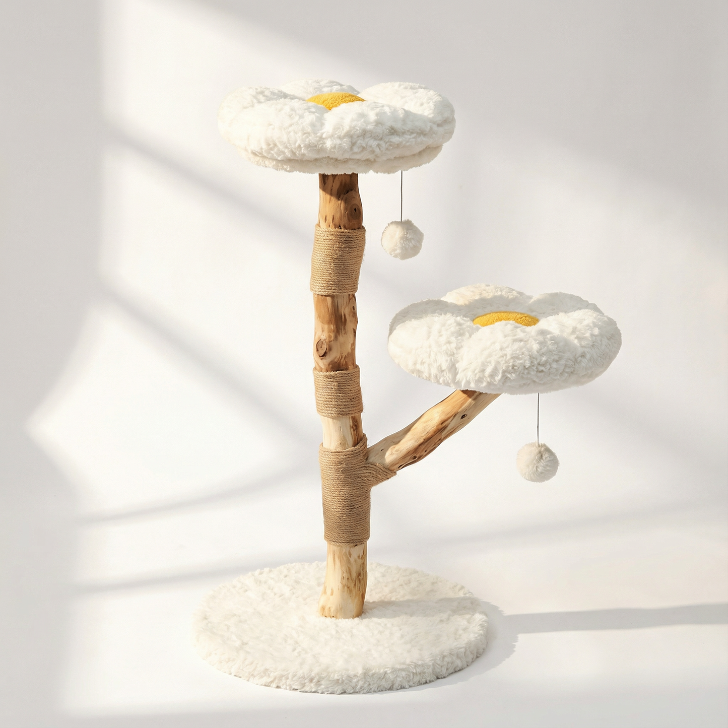 Arbre à Chat en Bois Naturel | Élégance et Confort pour Petits Félins | Numa | FéliNature.