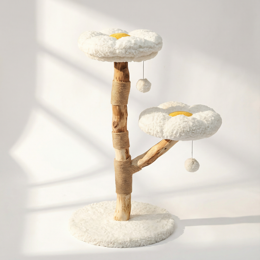 Arbre à Chat en Bois Naturel | Élégance et Confort pour Petits Félins | Numa | FéliNature.