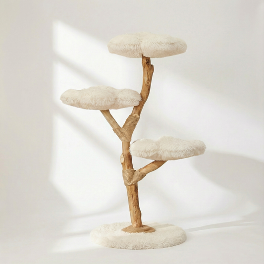Arbre à Chat en Bois Massif | Design Compact et Moderne 140 cm | Canopée | FéliNature.