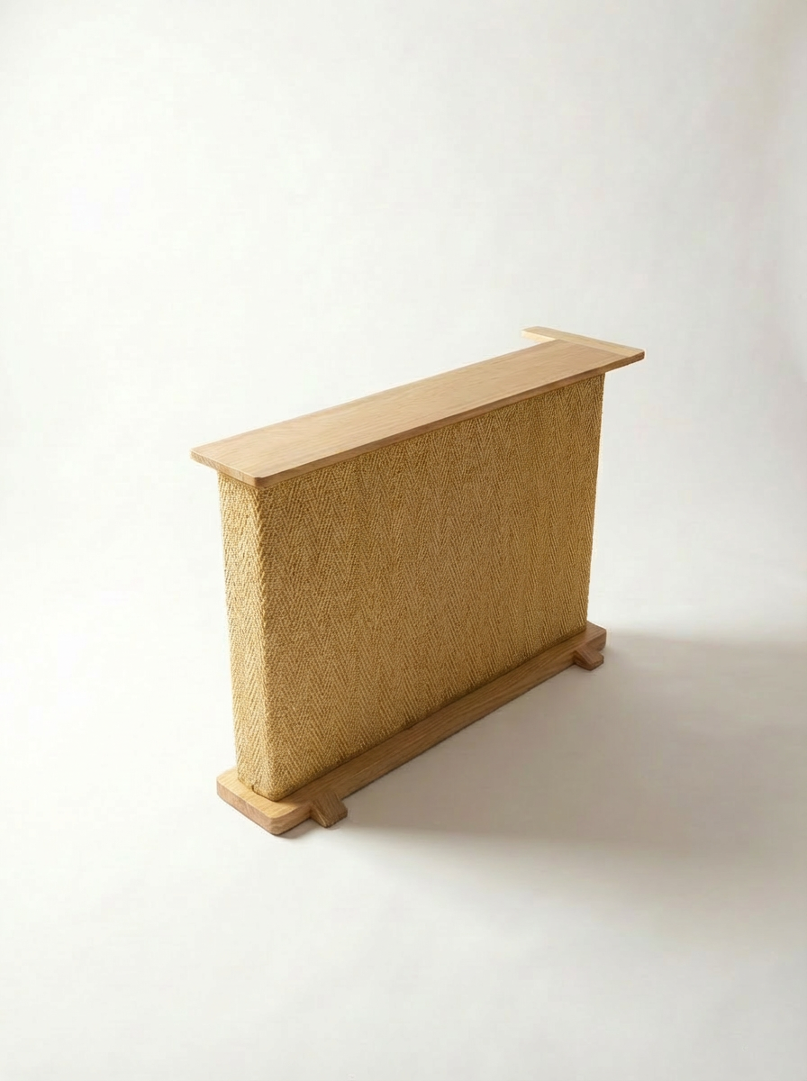 Le Coin Félin I Table d'Appoint Élégante et Griffoir d'Angle en Bois Massif I FéliNature