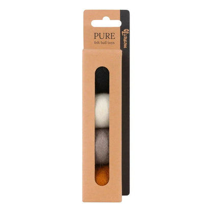 Balles en feutre pour chat District 70 coloris PURE