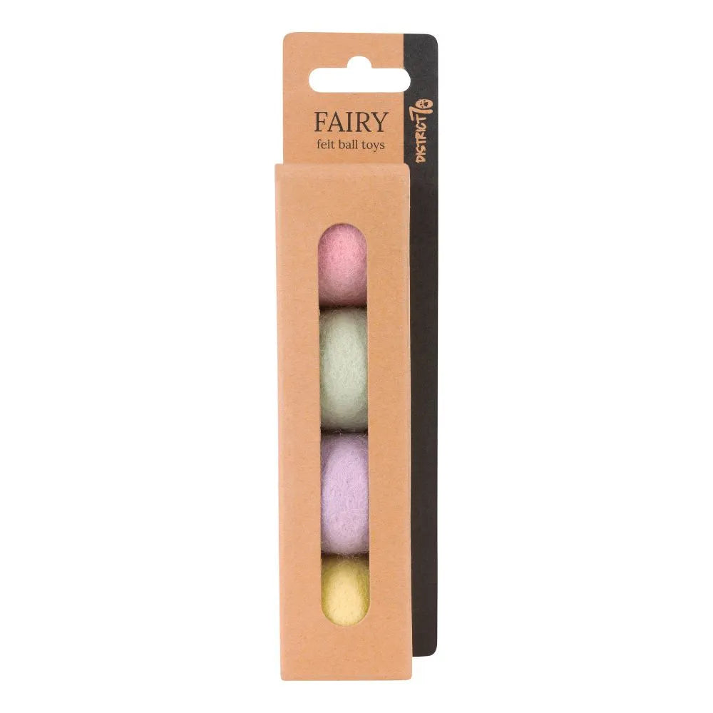 Balles en feutre pour chat District 70 coloris FAIRY