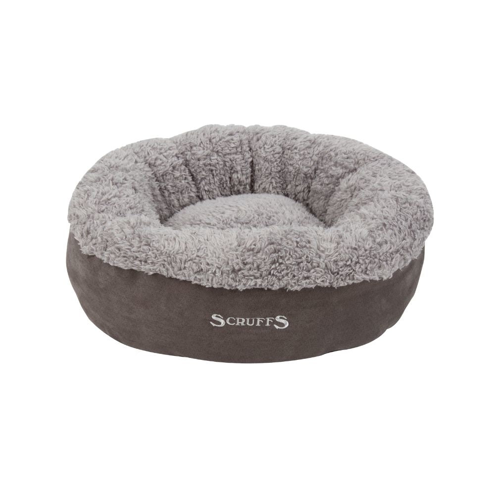 Panier rond pour chat Scruffs, coloris gris