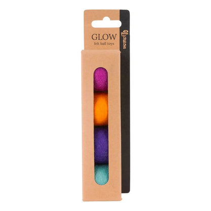 Balles en feutre pour chat District 70 coloris GLOW